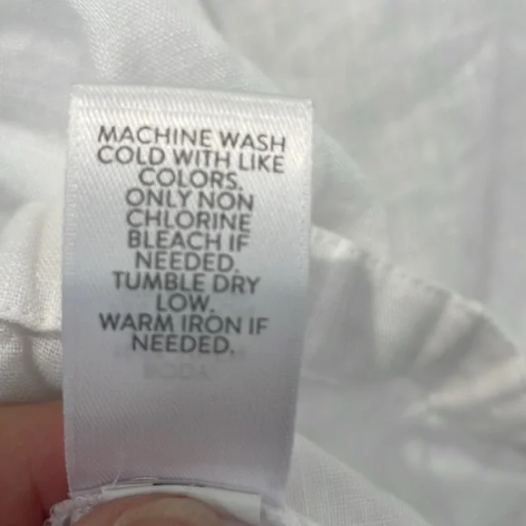 J. Jill Lace sleeved White Jacket Shirt - Picture 7 of 7